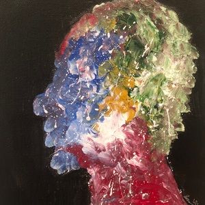 Acrylic Hand Painted “Lawless Reasoning” Painting